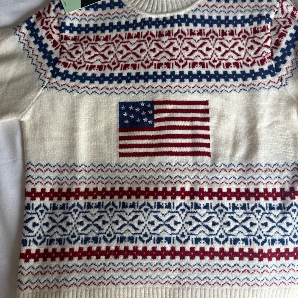 American Flag Christie Turtleneck Sweater - Picture 6 of 6